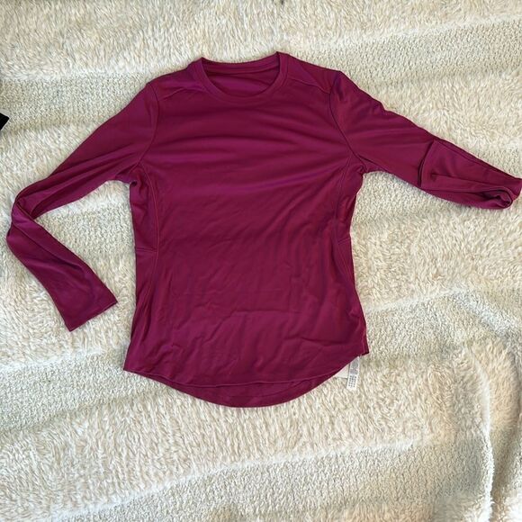 CRZ Yoga Rash Guard long sleeve Ted shirt, Color is Magenta Purple, Small, NWT - Picture 2 of 8